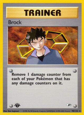 Brock (98) 098/132 - Unlimited Gym Heroes - Rare