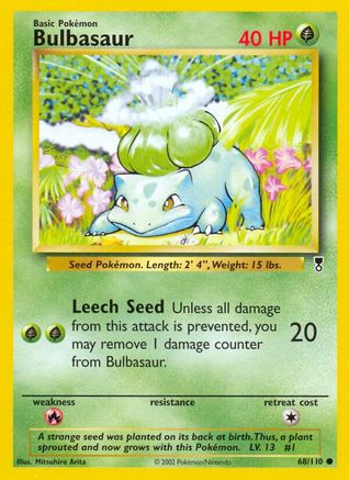 Bulbasaur 068/110 - Reverse Holofoil Legendary Collection - Common