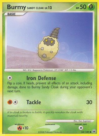 Burmy Sandy Cloak 054 - Reverse Holofoil Majestic Dawn - Common