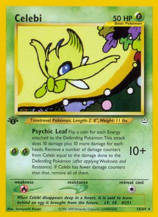 Celebi (16) 016/64 - 1st Edition Neo Revelation - Rare