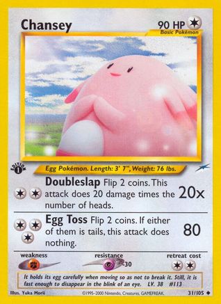 Chansey 031/105 - Unlimited Neo Destiny - Uncommon
