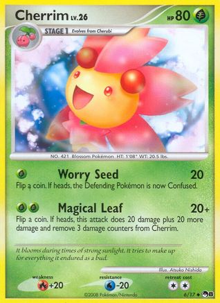 Cherrim 006 - Reverse Holofoil POP Series 8 - Uncommon