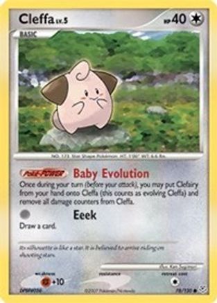 Cleffa 078/130 - Reverse Holofoil Diamond and Pearl - Common