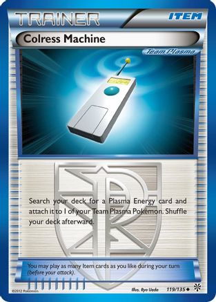 Colress Machine (Team Plasma) 119/135 - Reverse Holofoil Plasma Storm - Uncommon