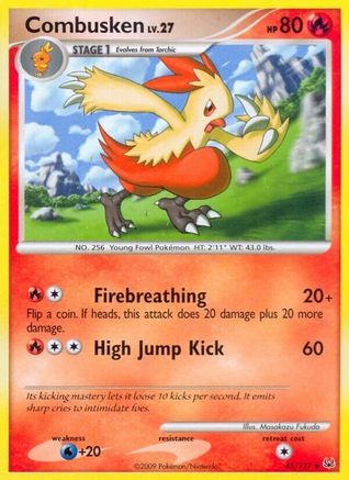 Combusken 045 - Reverse Holofoil Platinum - Uncommon