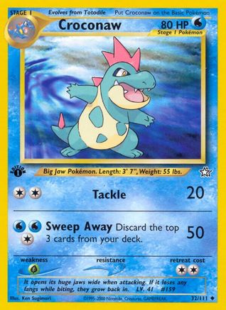 Croconaw (32) 032/111 - Unlimited Neo Genesis - Uncommon