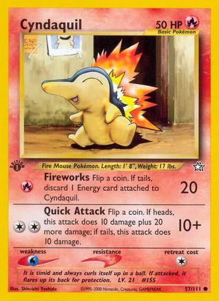 Cyndaquil (57) 057/111 - Unlimited Neo Genesis - Common