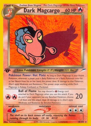 Dark Magcargo 018/105 - Unlimited Neo Destiny - Rare