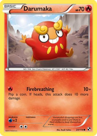 Darumaka (23) 023/114 - Reverse Holofoil Black and White - Common