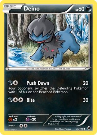 Deino (75) 075 - Reverse Holofoil Plasma Freeze - Common