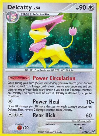 Delcatty 004 - Holofoil Platinum - Holo Rare