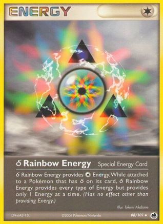 Delta Rainbow Energy 088/101 - Reverse Holofoil Dragon Frontiers - Uncommon
