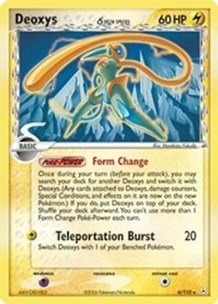 Deoxys (Delta Species - Speed Forme) 006/110 - Reverse Holofoil Holon Phantoms - Holo Rare