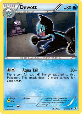 Dewott 038 - Reverse Holofoil Legendary Treasures - Uncommon