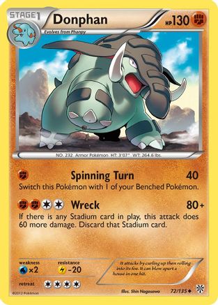 Donphan 072 Plasma Storm - Uncommon