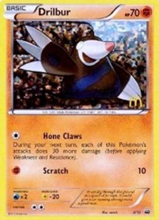 Drilbur 008/12 - Holofoil McDonalds Promos 2012 - Promo