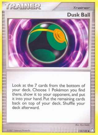 Dusk Ball 110/123 - Reverse Holofoil Mysterious Treasures - Uncommon