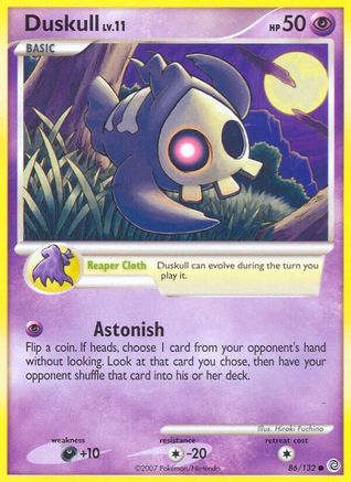 Duskull 086/132 - Reverse Holofoil Secret Wonders - Common