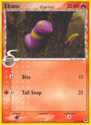 Ekans (Delta Species) 047/101 Dragon Frontiers - Common