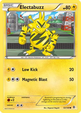 Electabuzz 053 - Reverse Holofoil Boundaries Crossed - Common