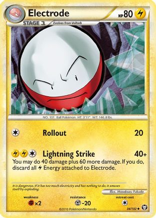 Electrode 034 - Reverse Holofoil Triumphant - Uncommon