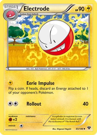 Electrode 045 - Reverse Holofoil XY Base Set - Uncommon