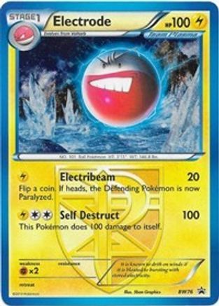 Electrode (Team Plasma) BW76 - Holofoil Black and White Promos - Promo