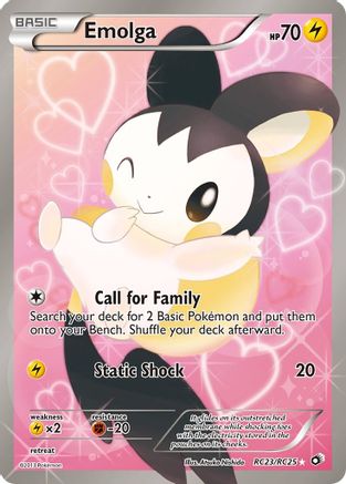 Emolga (Full Art) RC23/RC25 - Holofoil Legendary Treasures Radiant Collection - Ultra Rare
