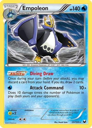 Empoleon 029 - Holofoil Dark Explorers - Holo Rare