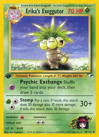 Erika's Exeggutor 044/132 - Unlimited Gym Heroes - Uncommon