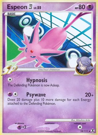 Espeon E4 018 - Reverse Holofoil Rising Rivals - Rare