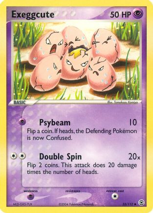 Exeggcute 033 FireRed & LeafGreen - Uncommon