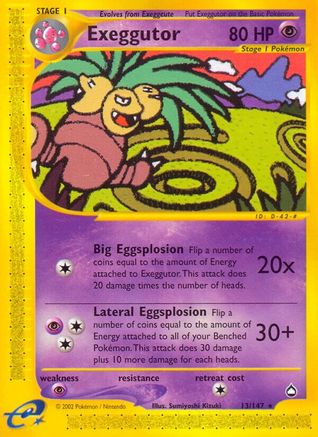 Exeggutor (13) 013 Aquapolis - Rare
