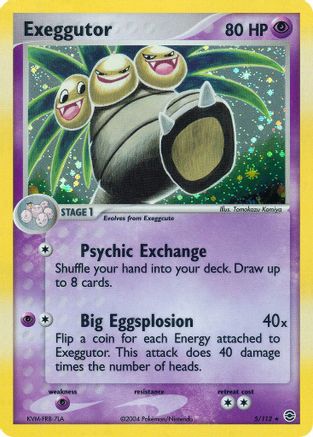 Exeggutor 005 - Holofoil FireRed & LeafGreen - Holo Rare