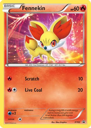 Fennekin XY02 - Holofoil XY Promos - Promo