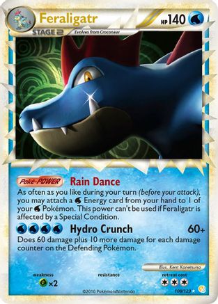 Feraligatr (Prime) 108/123 - Holofoil HeartGold SoulSilver - Ultra Rare