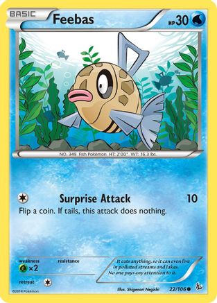 Feebas 022 XY Flashfire - Common