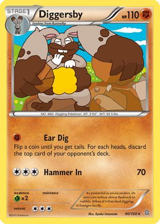 Diggersby 090 XY Primal Clash - Rare