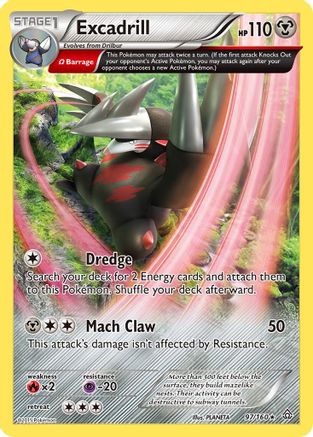 Excadrill (Omega) 097/160 - Holofoil XY Primal Clash - Holo Rare