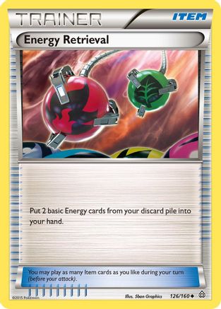 Energy Retrieval 126/160 - Reverse Holofoil XY Primal Clash - Uncommon