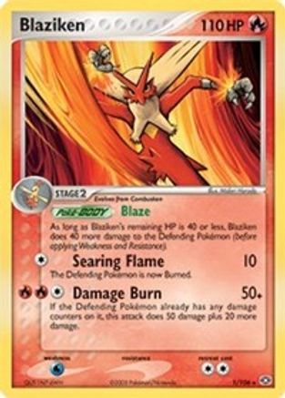 Blaziken 001/106 Deck Exclusives - Rare