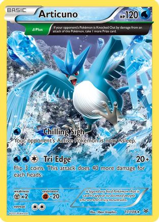 Articuno (17 Delta) 017/108 XY Roaring Skies - Rare