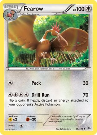 Fearow 066 - Reverse Holofoil XY Roaring Skies - Uncommon