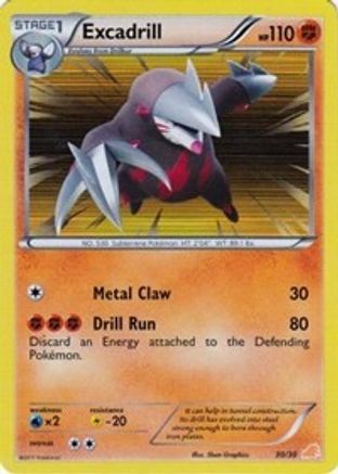 Excadrill (#30 Holo) 030 - Holofoil BW Trainer Kit Excadrill & Zoroark - Common