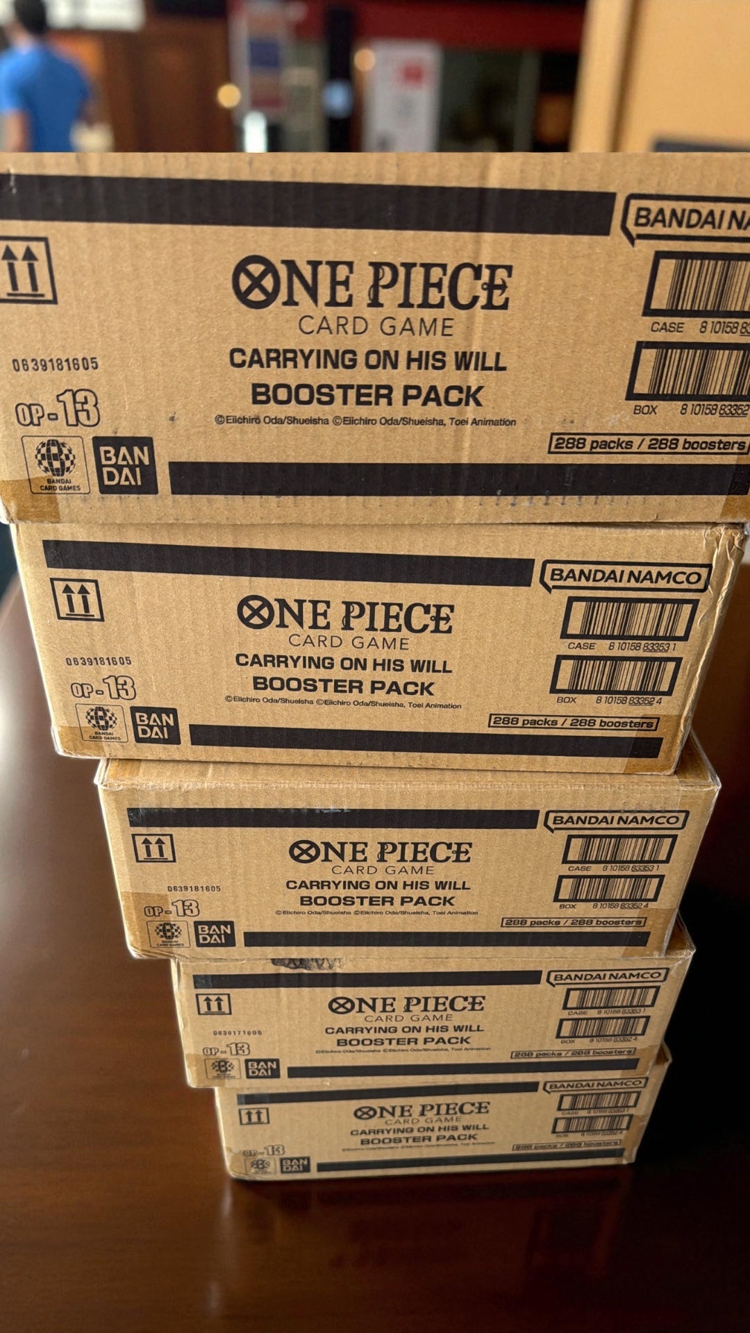 One Piece Card Game OP-13 English Booster Box Display Sealed Case - Carrying on His Will