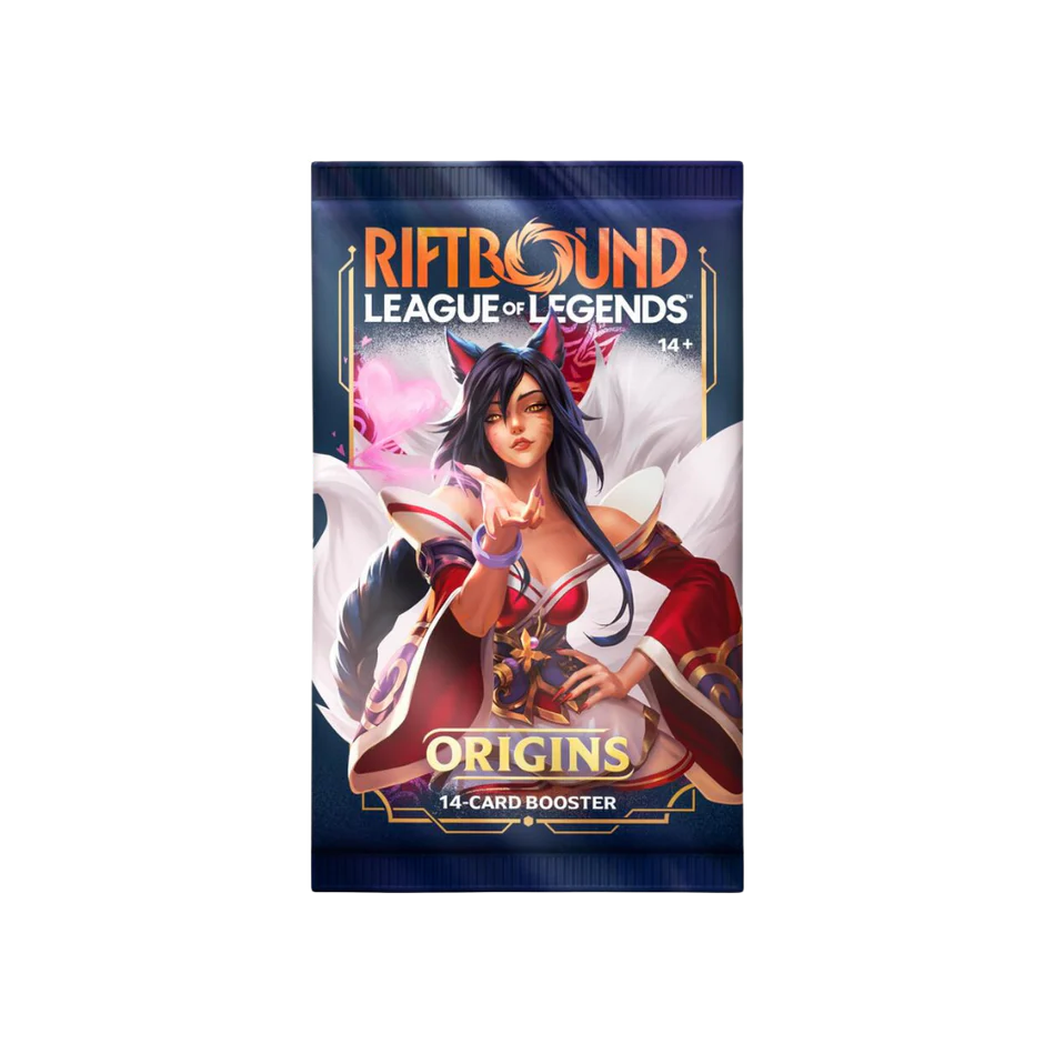 RIFTBOUND LEAGUE OF LEGENDS TCG SET 1 ORIGINS SINGLE BOOSTER PACK