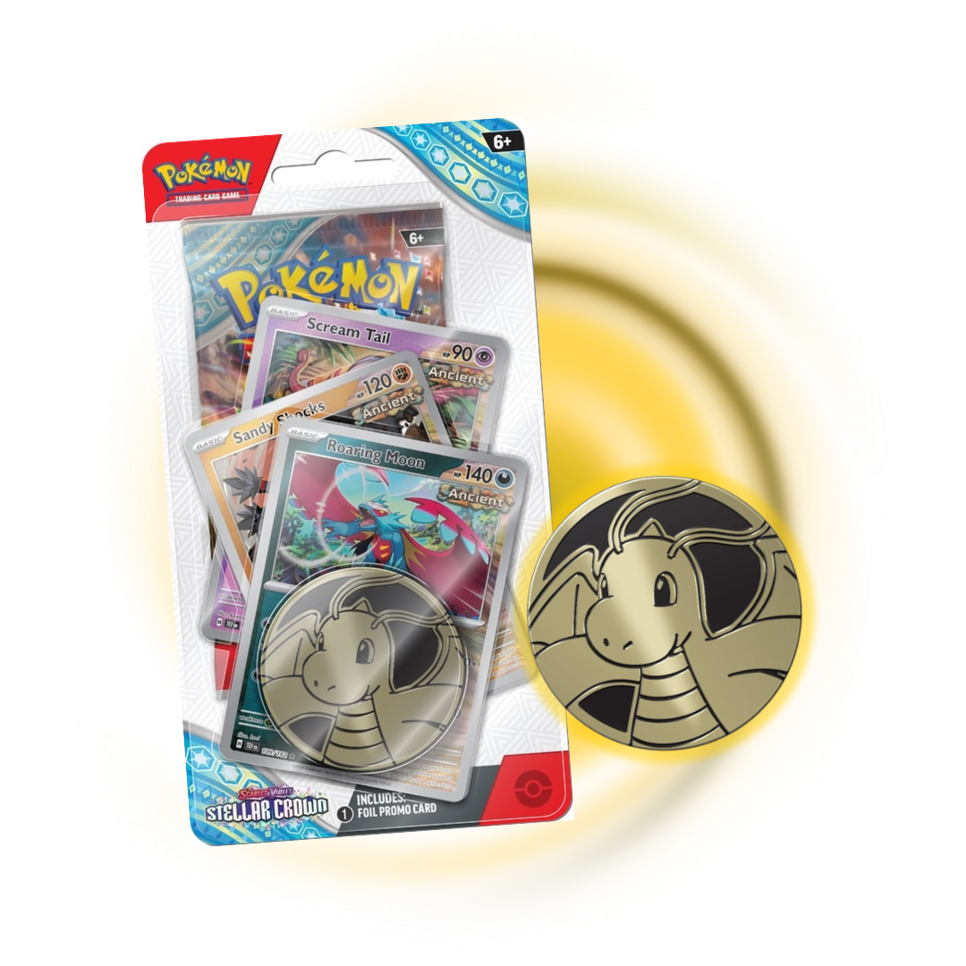 Scarlet and Violet Stellar Crown Premium Checklane Blister Roaring Moon