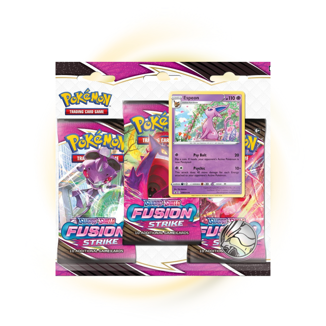 Sword & Shield Fusion Strike 3 Pack Blister Espeon