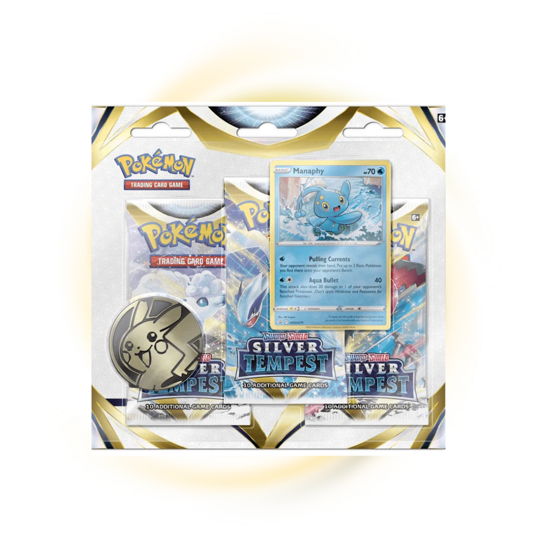 Sword & Shield Silver Tempest 3 Pack Blister Manaphy
