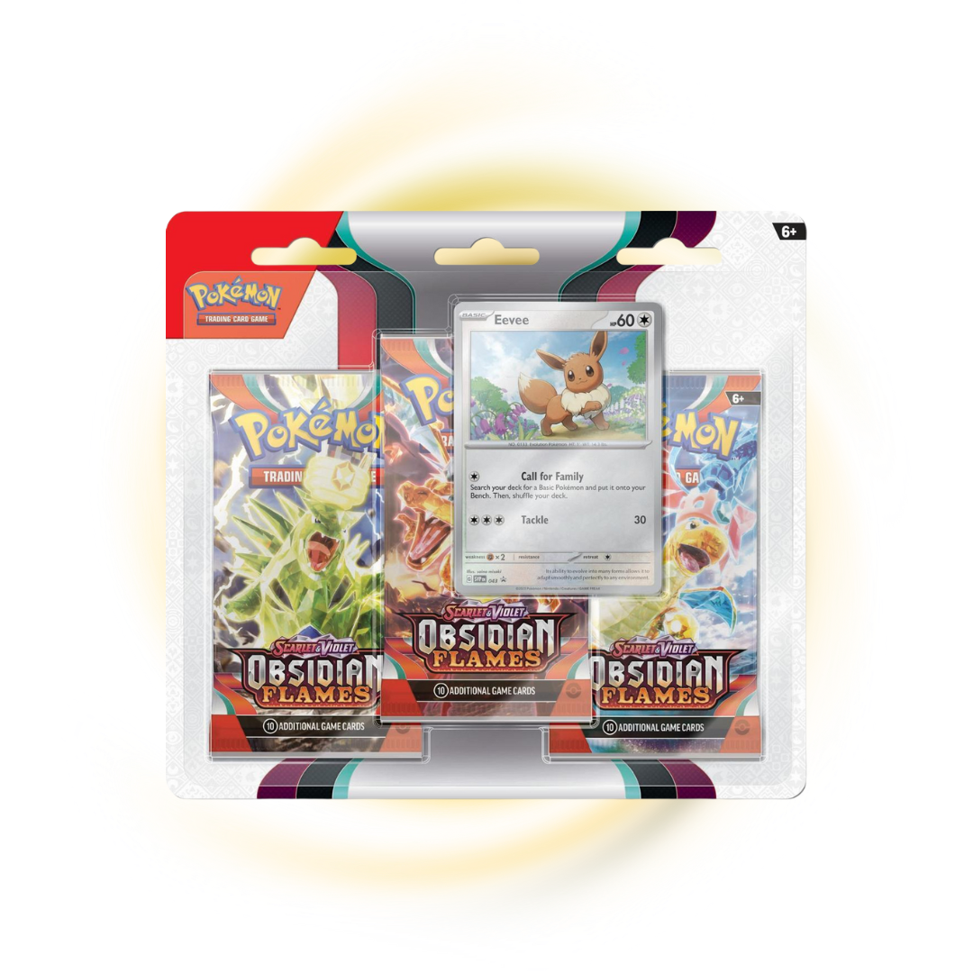 Scarlet and Violet Obsidian Flames 3 Pack Blister Eevee